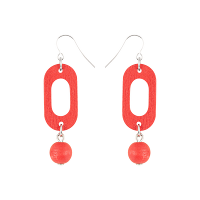 Aarikka Meea Earrings, red