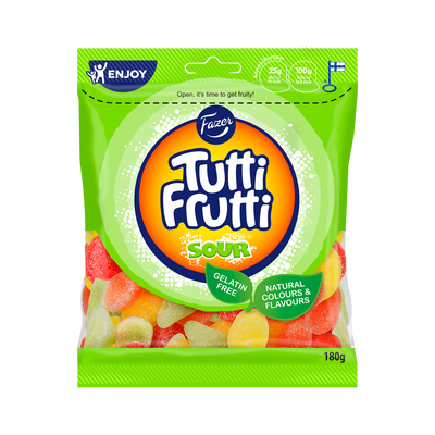 Fazer Tutti Frutti Sour Gummies 180g