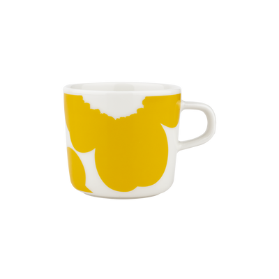 Marimekko 60th Anniversary Iso Unikko Coffee Cup white yellow