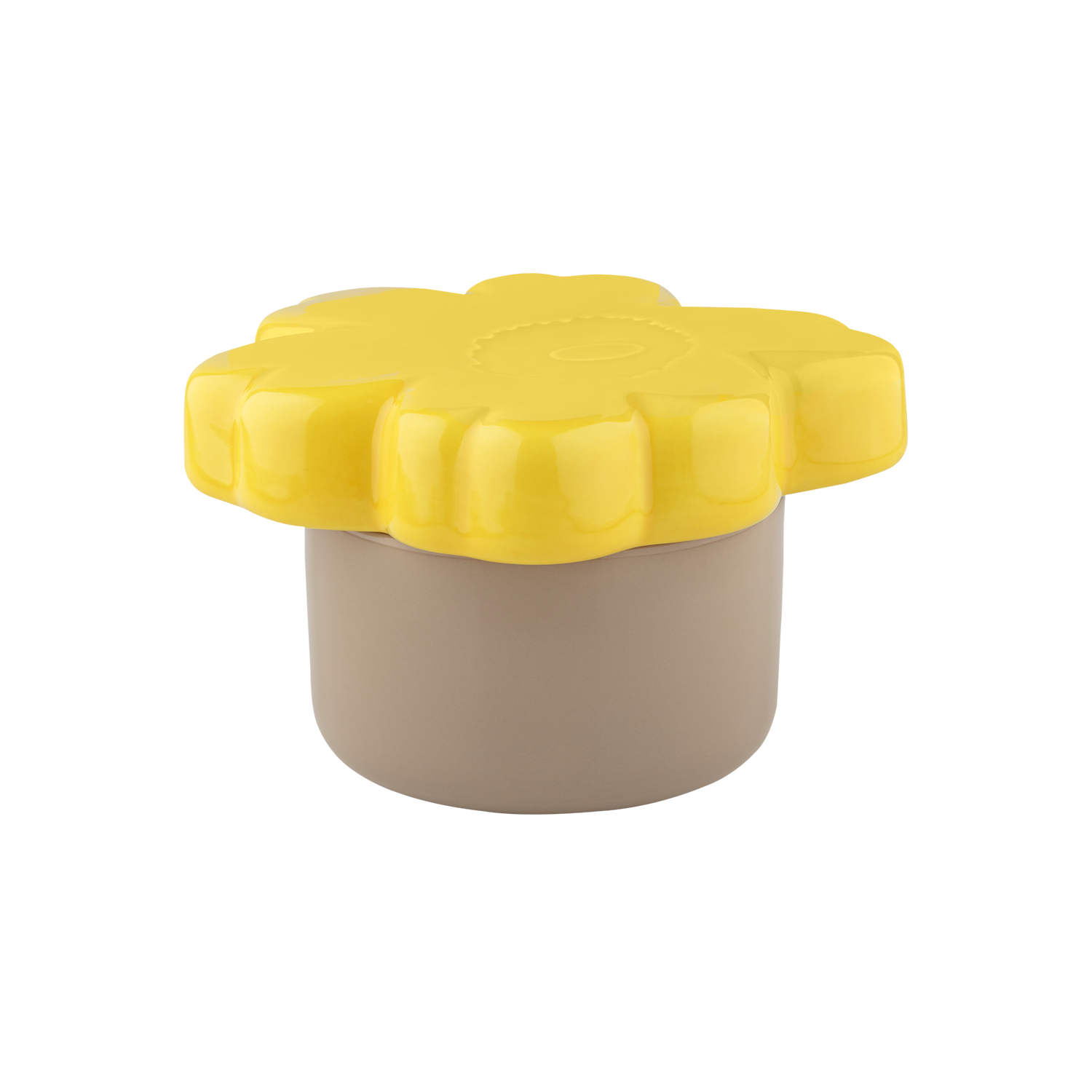 Marimekko 60th Anniversary Unikko Collectible Jar, yellow