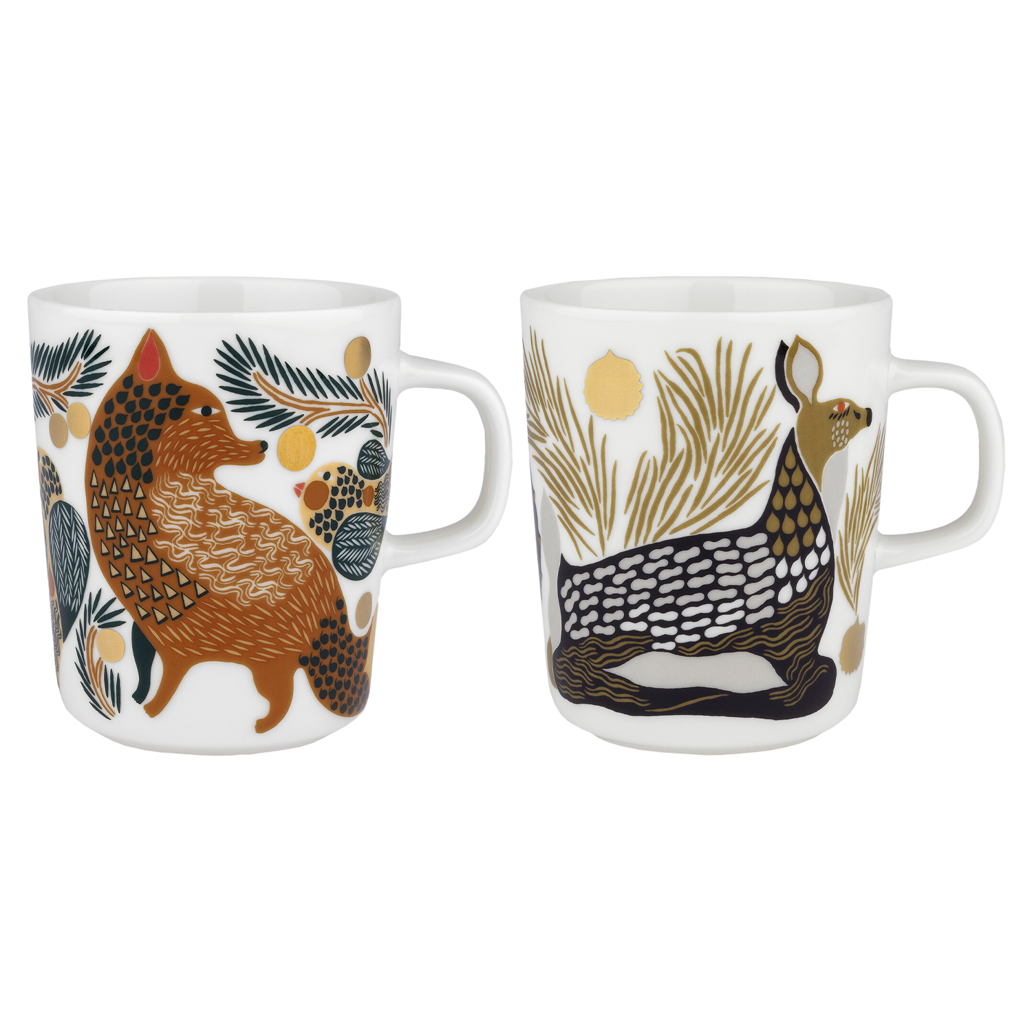 Marimekko Ketunmarja & Peura Mugs (Set of 2) – Touch of Finland