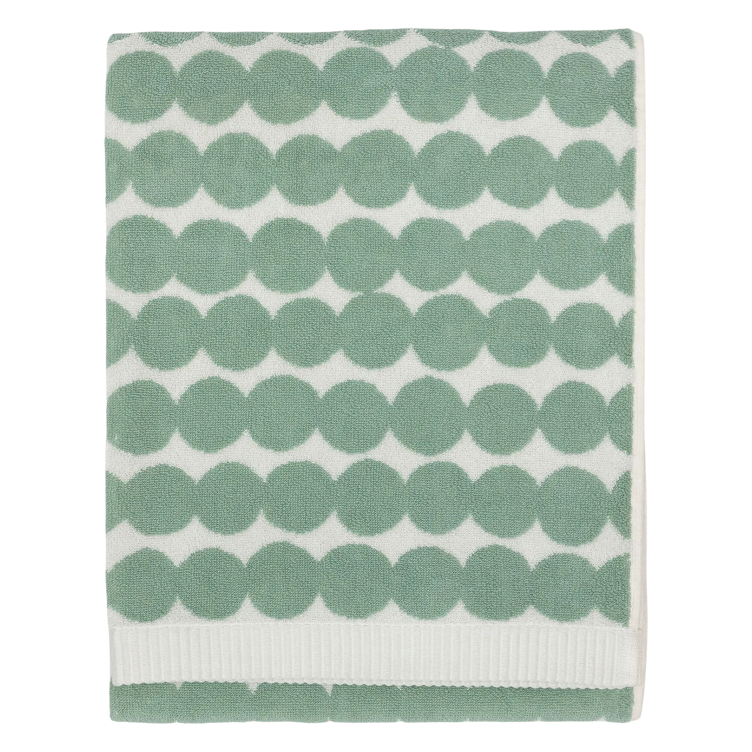 Marimekko Räsymatto Bath Towel, sage/off-white