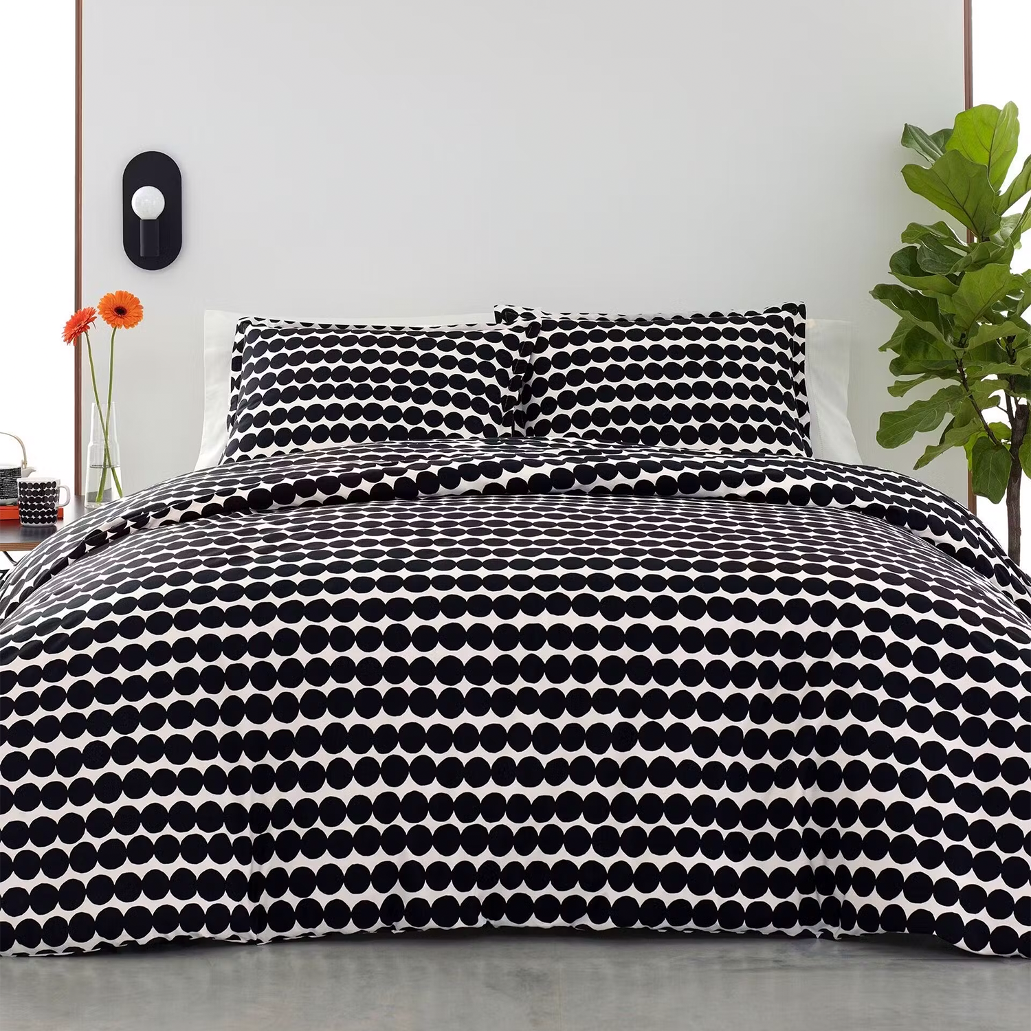 Marimekko Räsymatto Full / Queen Duvet Cover Set, white