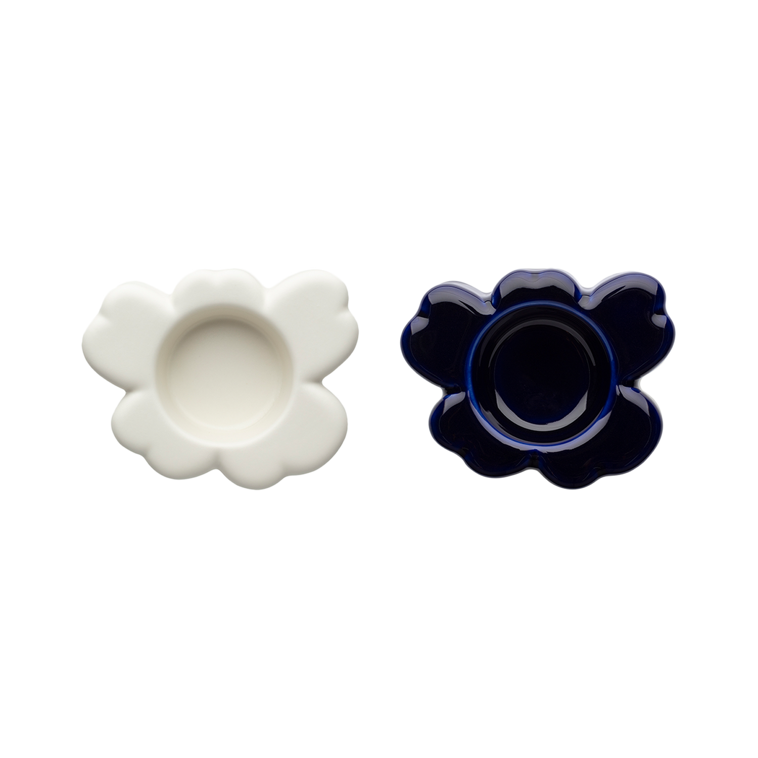 Marimekko Unikko Tealight Holder Set, cobalt/white – Touch of Finland