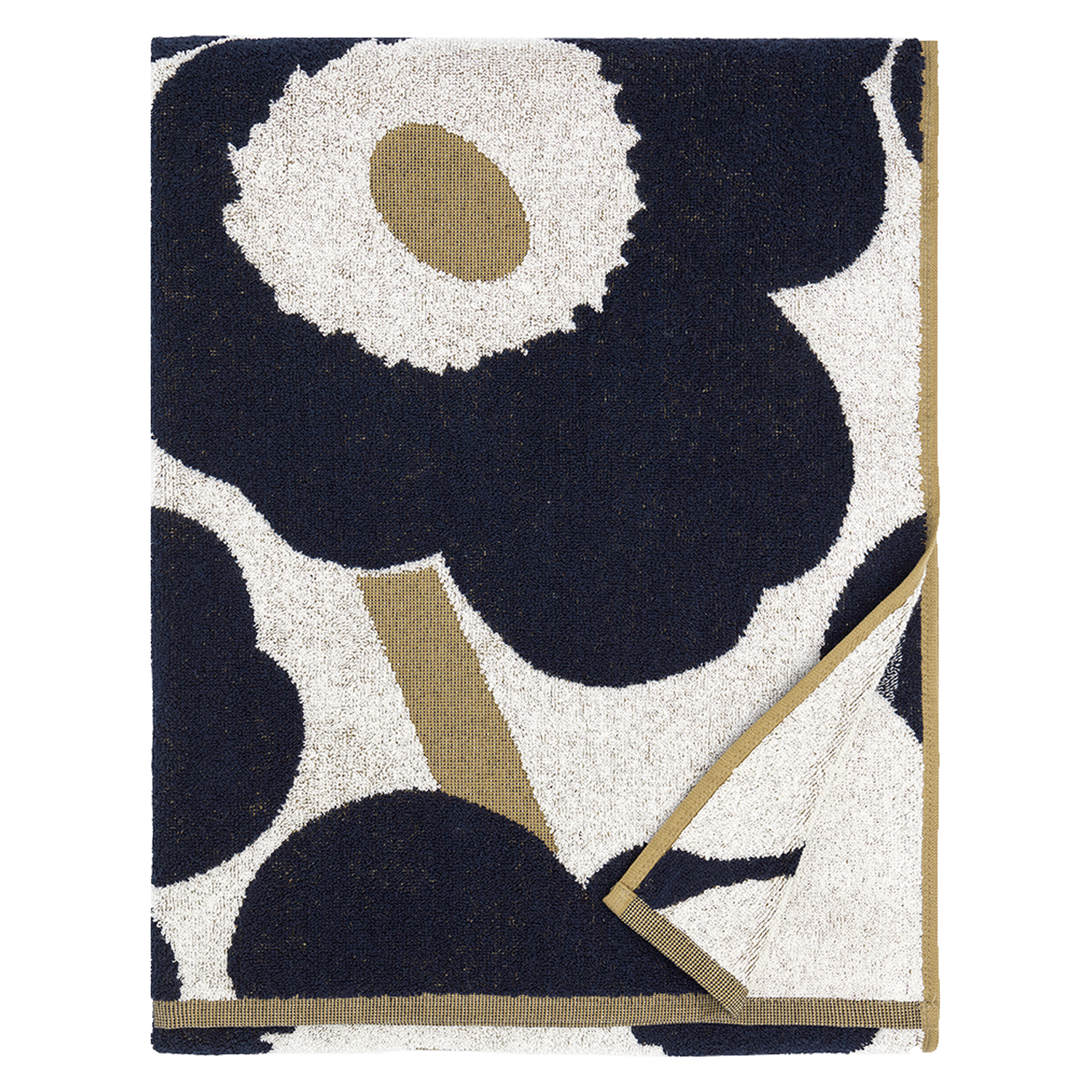 Beige Marimekko Unikko Tea Towel, Poppy Print Kitchen Towel