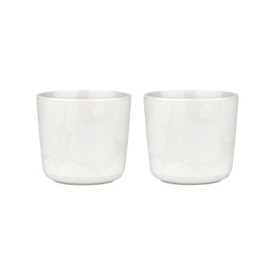 Marimekko Unikko Coffee Cups off-white/white (Set of 2)