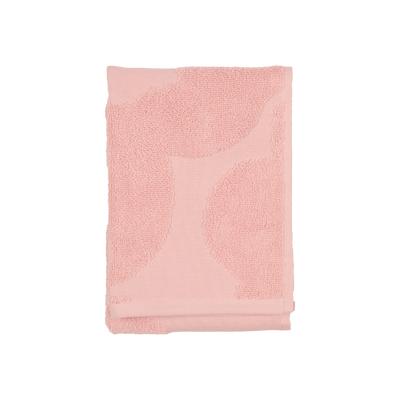 Folded Marimekko Unikko Guest Towel, pink/powder