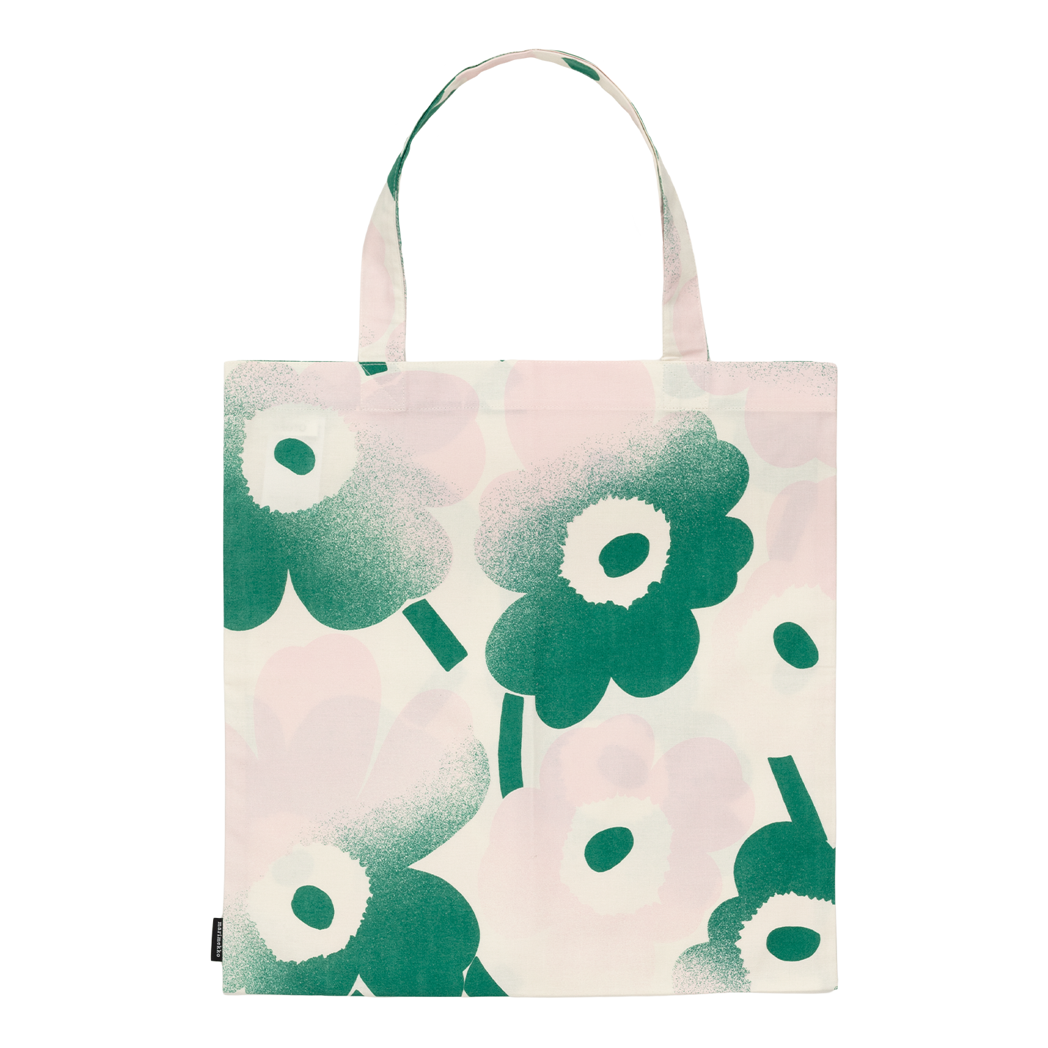25SS■marimekko■Unikko Haivahdys トートバッグ コットン ロゴ Marimekko Unikko Häivähdys Cotton Tote Bag, off-white/pink