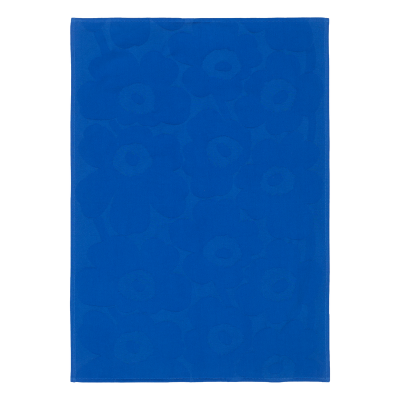Marimekko Unikko Kitchen Towel, dark blue/blue