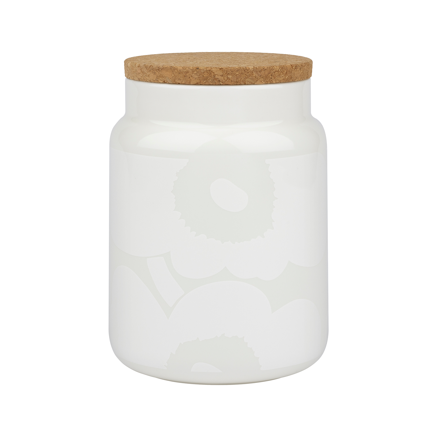 Marimekko Unikko Large Jar, off-white/white – Touch of Finland