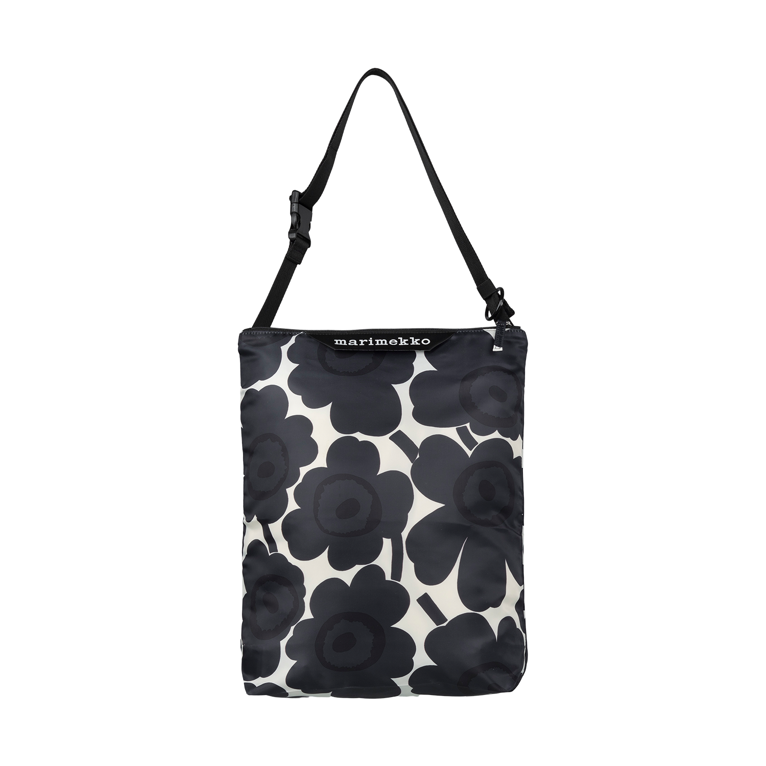 Marimekko Unikko Neat Medium Crossbody Shoulder Bag, dk.grey/off