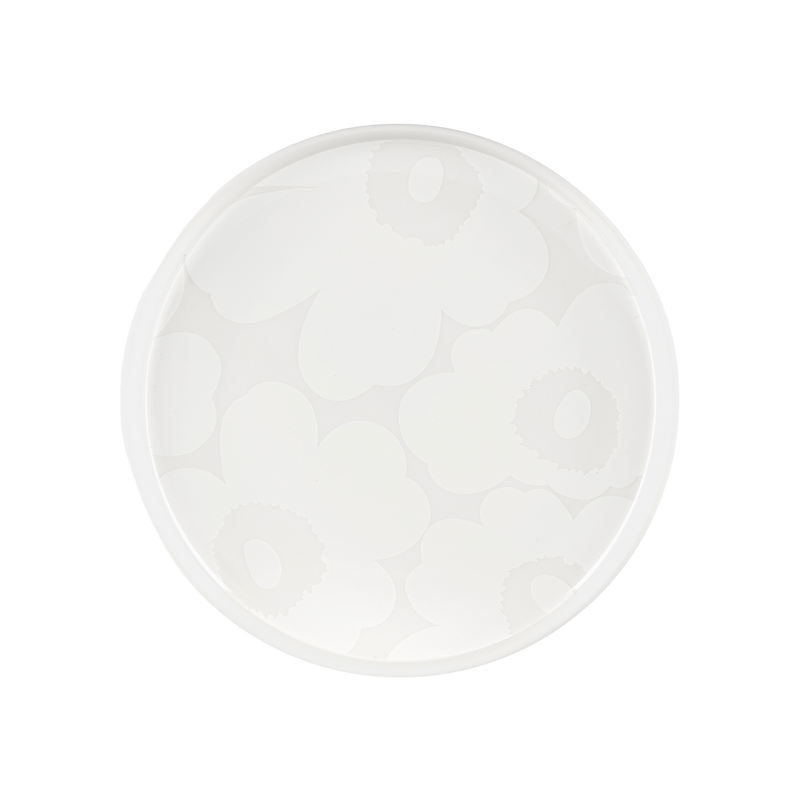 Marimekko Unikko Salad Plate off white white