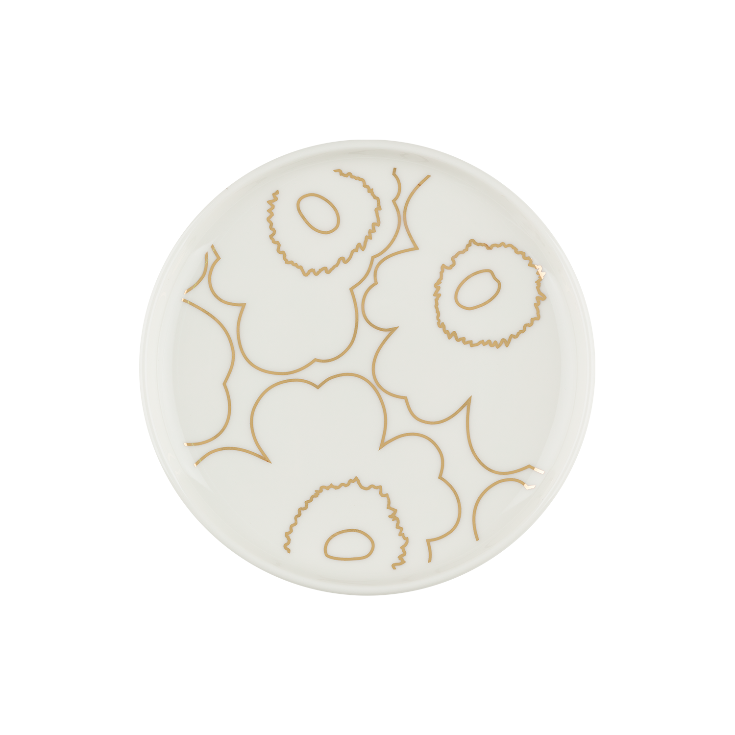 【新品】marimekko UNIKKO60 Plate 20cm White Marimekko Piirto Unikko Snack Plate, white/gold – Touch of Finland