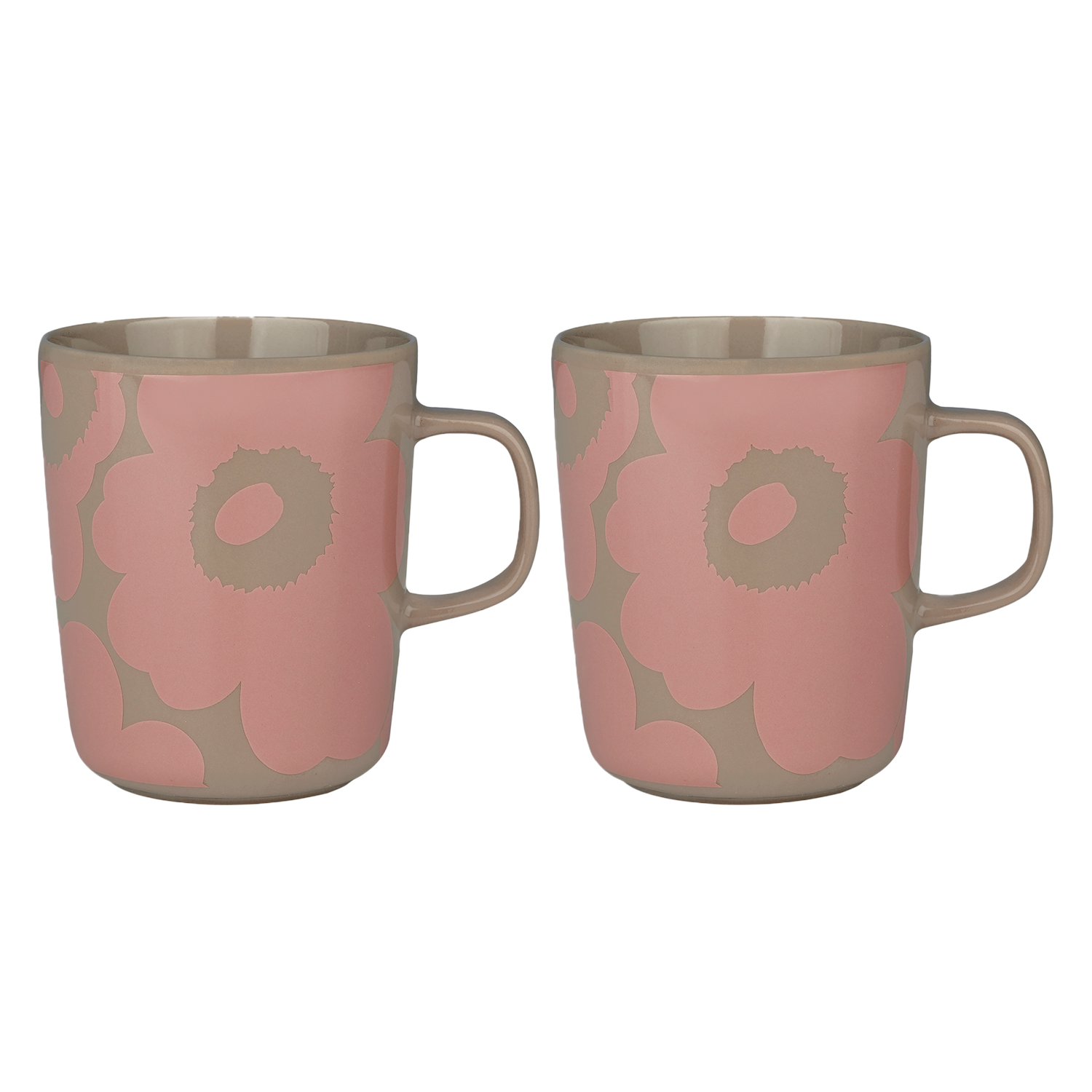 Marimekko Unikko Mug (Set of 2), terra/peach – Touch of Finland