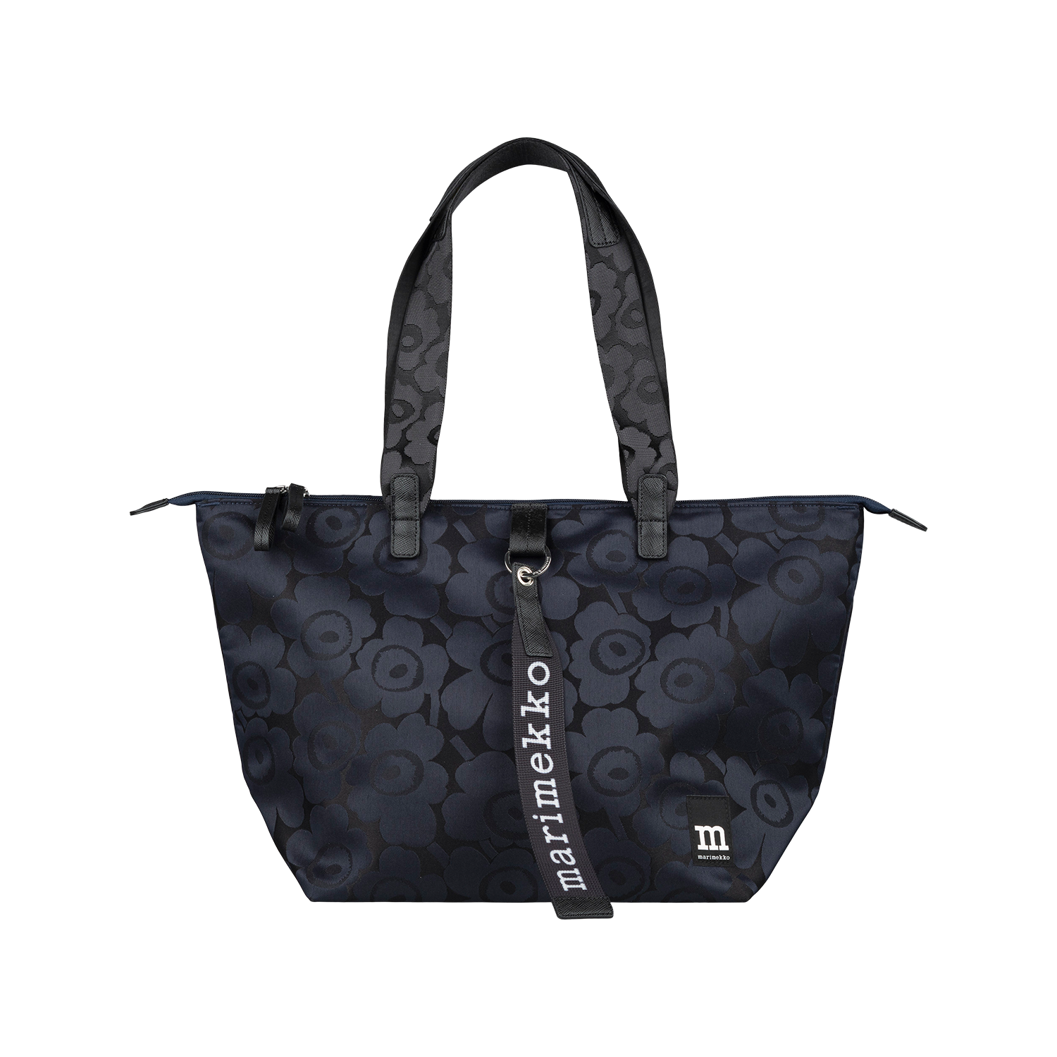 Marimekko Unikko Medium Tote Shoulder Bag, blue/dk.blue – Touch of