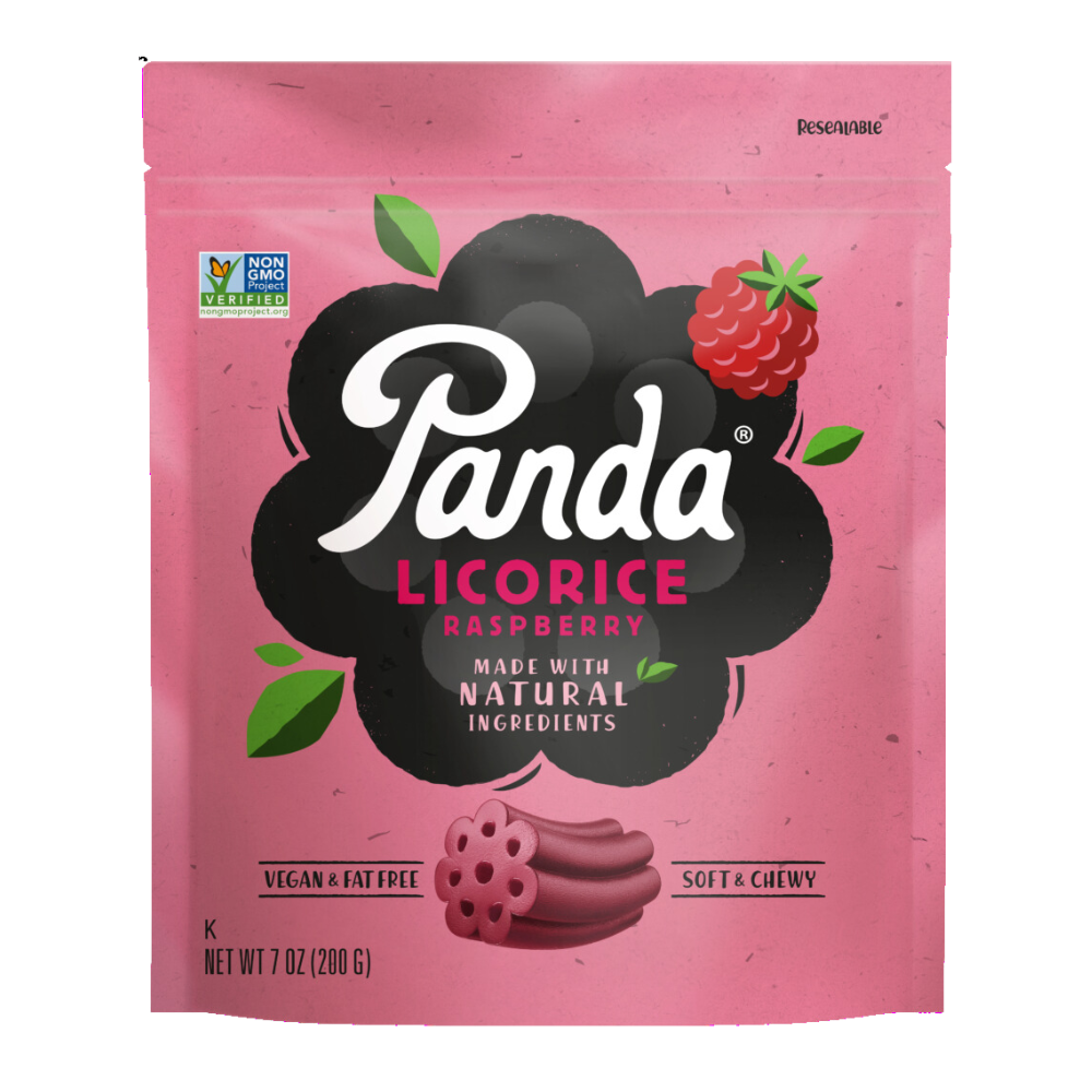 Panda Natural Raspberry Licorice Bag (200g) – Touch of Finland