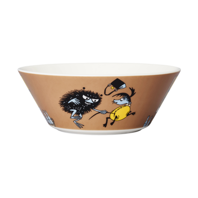 back view of Arabia Moomin Bowl - Stinky in Action