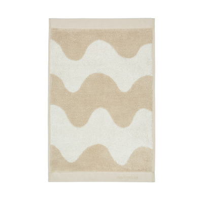 Marimekko Lokki Guest Towel, beige/white