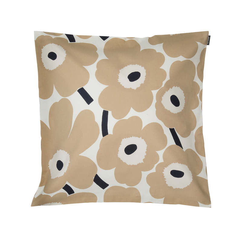 Marimekko Pieni Unikko Cushion Cover, linen/beige
