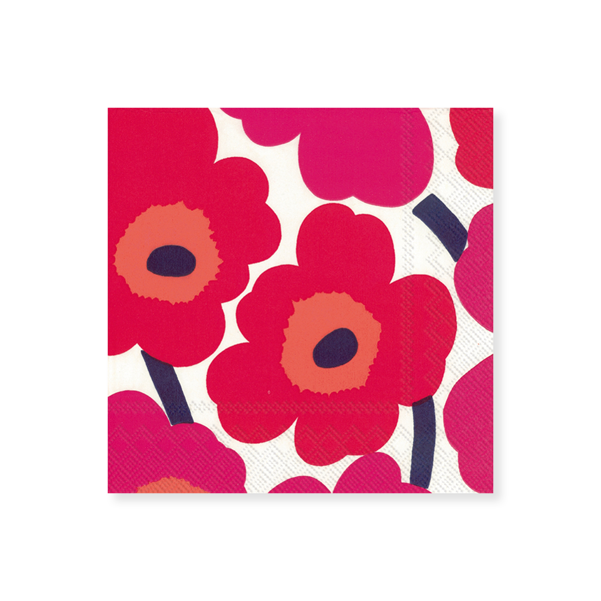 Marimekko Unikko Red Cocktail Napkins (20 Pack) – Touch of Finland