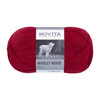 Novita Woolly Wood Yarn, cranberry