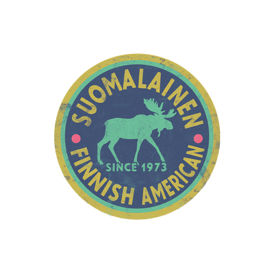 Suomalainen Finnish American Moose Sticker