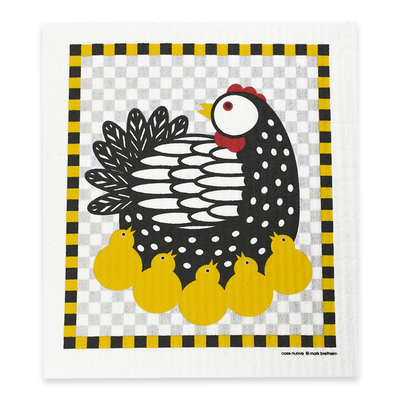 Swedish Dishcloth - Hen with Chicks