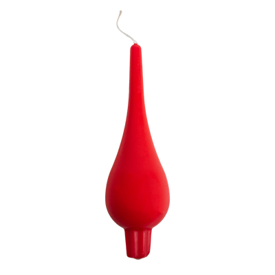 Swedish Large Drop Candle Red