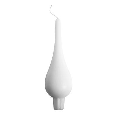 Swedish Large Drop Candle White