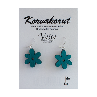 Veico Turquoise Birch Flower Earrings