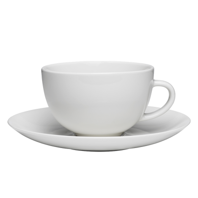 Arabia 24h White Coffee Cup & Saucer