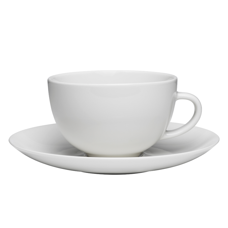 Arabia 24h White Coffee Cup & Saucer