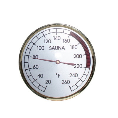 Sauna Thermometer - Chrome 4"