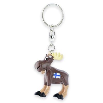 Finland Moose Keychain