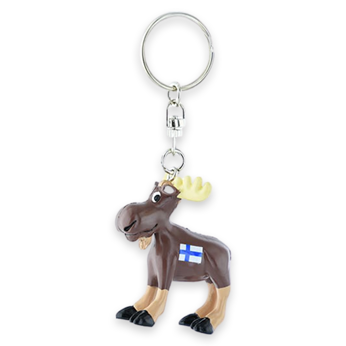 Finland Moose Keychain