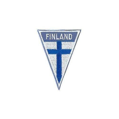 Finnish Flag Patch Triangle - Iron On