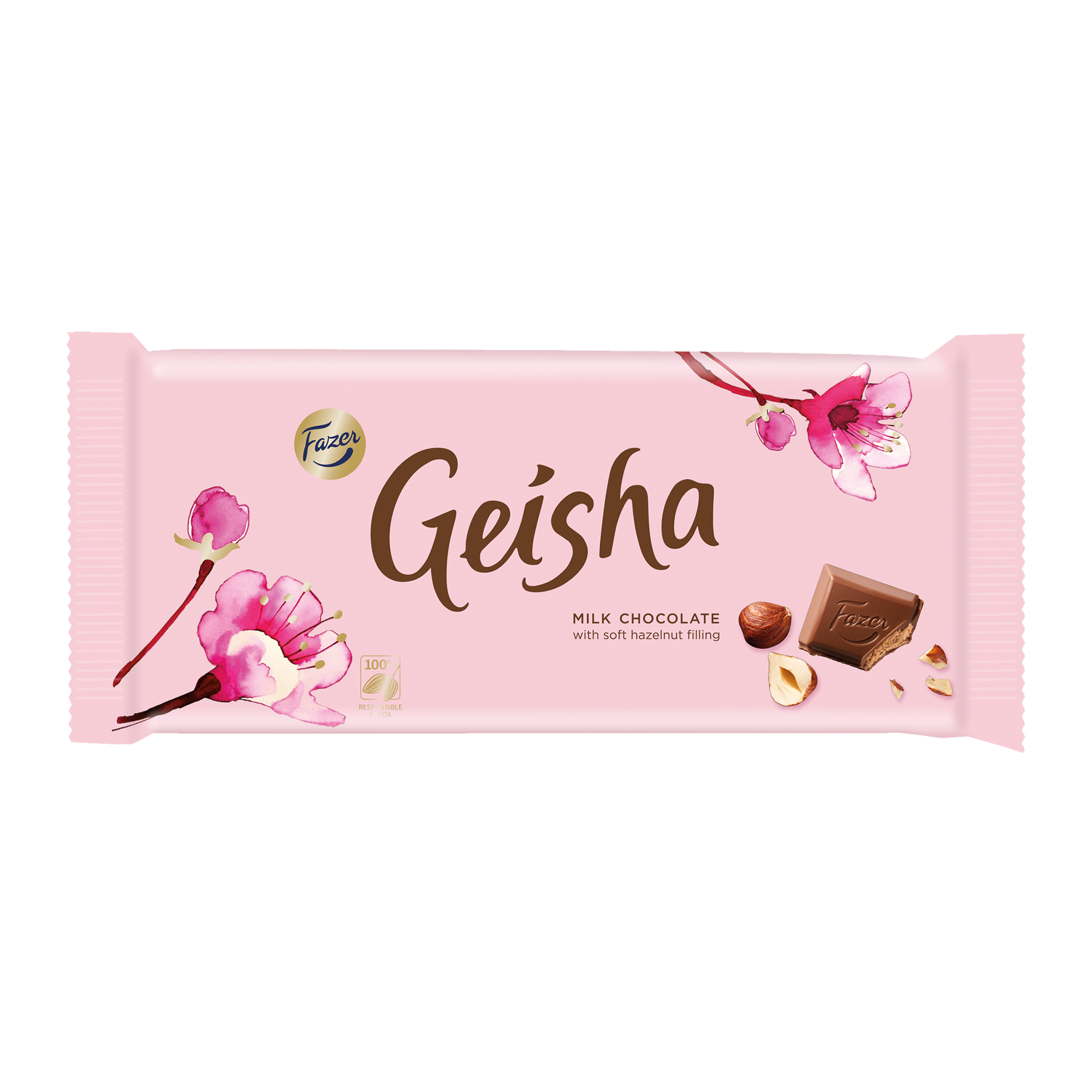 Fazer Geisha Milk Chocolate Soft Hazelnut Filling Bar (121g) Touch of
