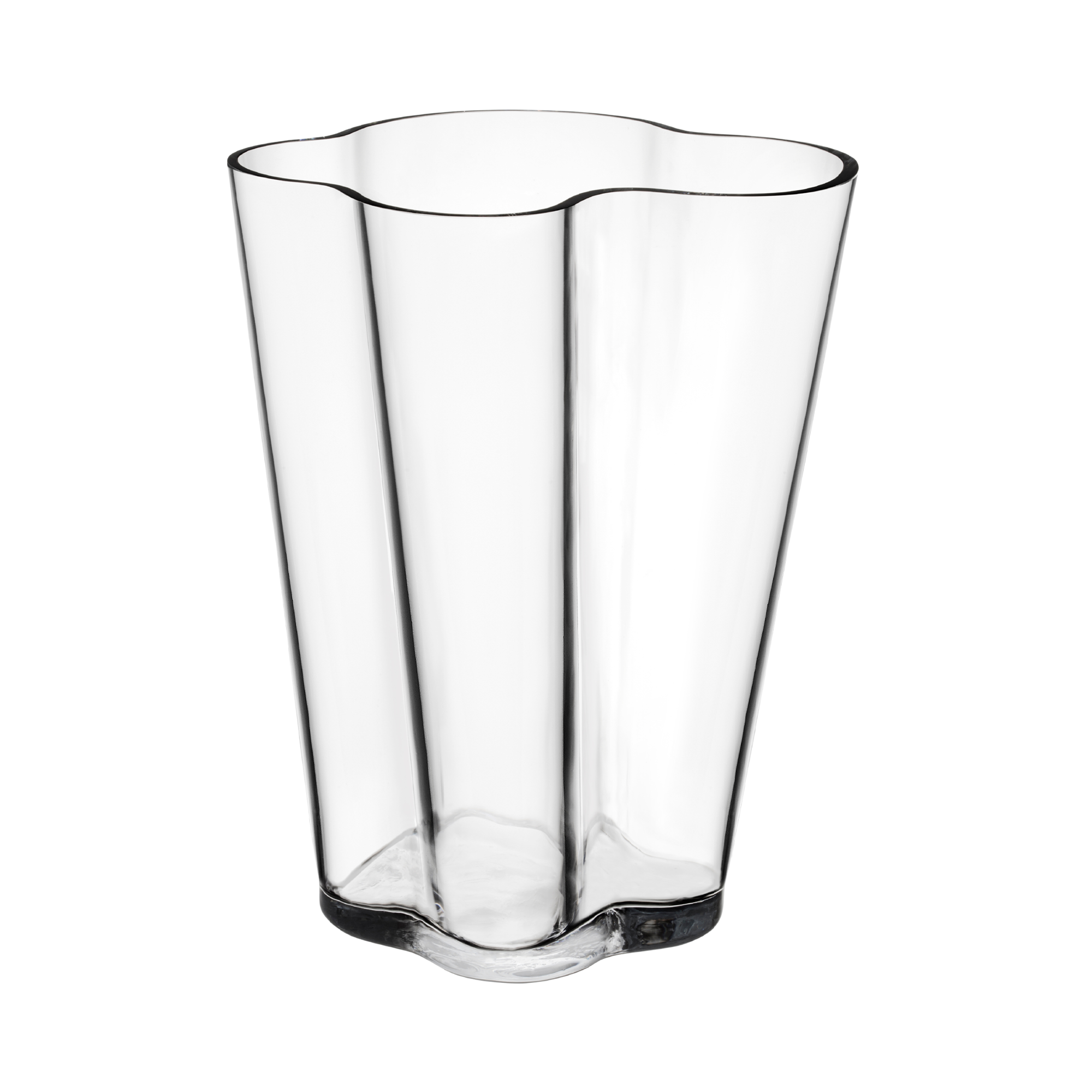 Iittala Alvar Aalto Clear Vase 10.5