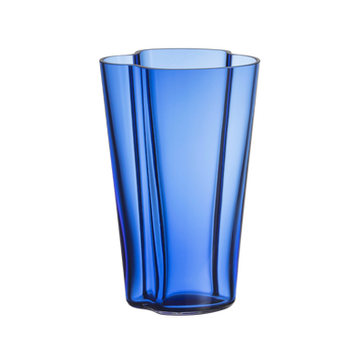 iittala Alvar Aalto Ultramarine Blue Vase 8.75"