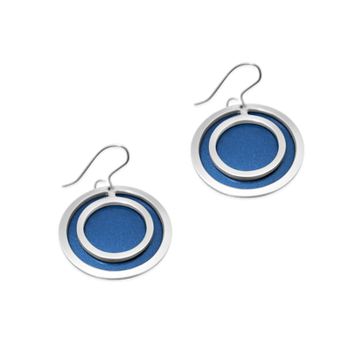 Pohjolan Helmi - Circle Earrings, Summer Turquoise