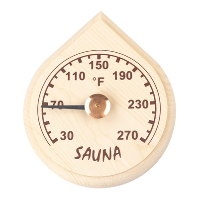 Raindrop Sauna Thermometer