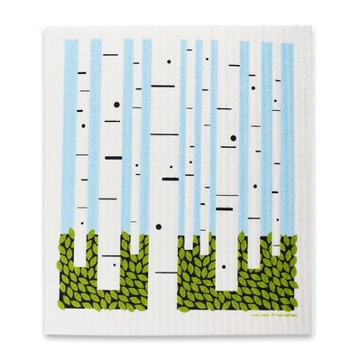 Swedish Dishcloth - Birch Trees
