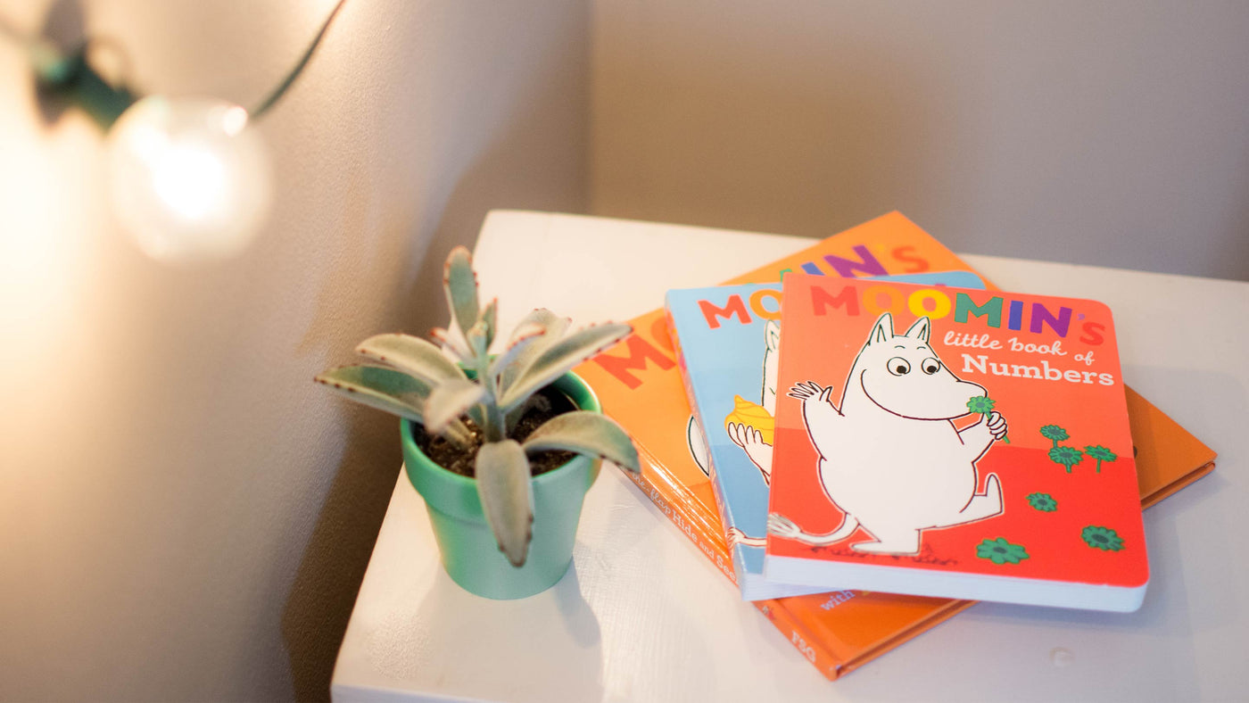 Finnish books on table