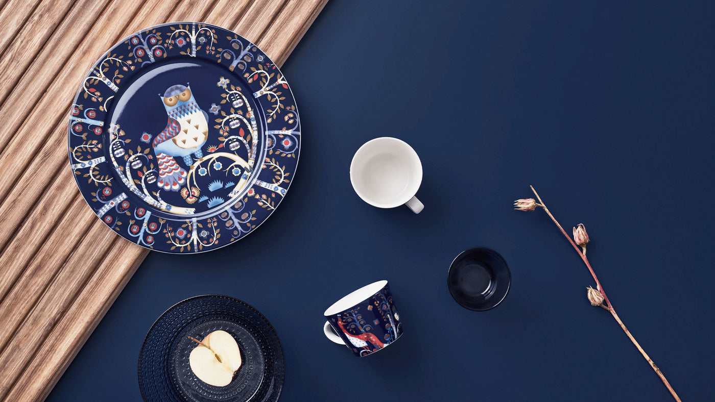 Collection of iittala Taika blue dinnerware