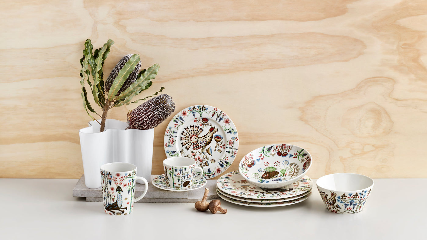 Collection of iittala Taika Siimes dinnerware