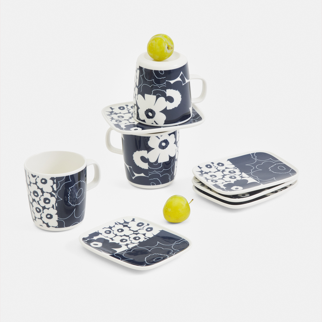 Marimekko Unikko Kollaasi Large Mug & Plate Set – Touch of Finland