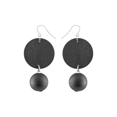 Aarikka Apollo Mini Earrings, black