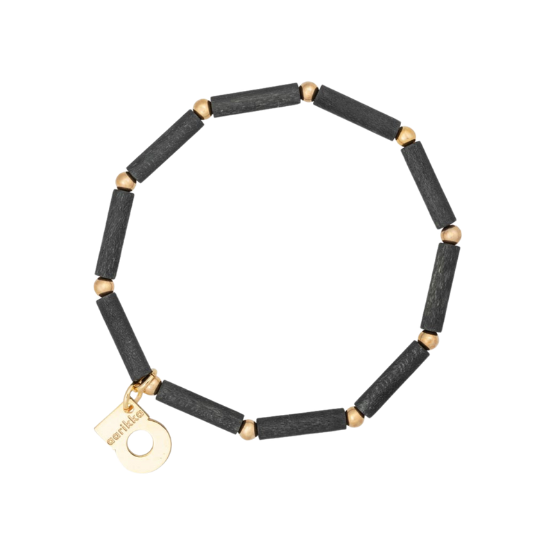 Aarikka Hento Bracelet, black/gold