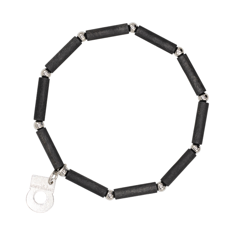 Aarikka Hento Bracelet black/silver