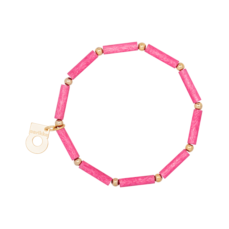 Aarikka Hento Bracelet, pink/gold